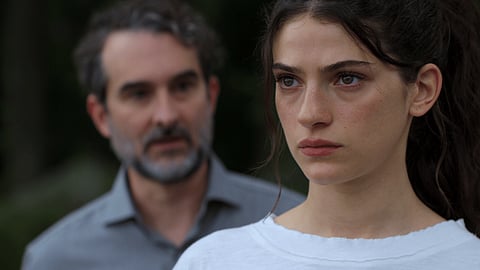 Jay Duplass (L) and Ella Rubin (R) in a still from Sterling Point