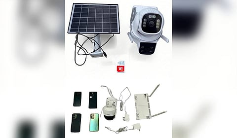 The high-tech equipments seized after Punjab Police busted two separate ISI-backed modules.