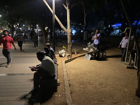 What was once a peaceful stretch for exercise and relaxation has, in recent weeks, begun to resemble a crowded marketplace, especially during weekends when footfall is high.