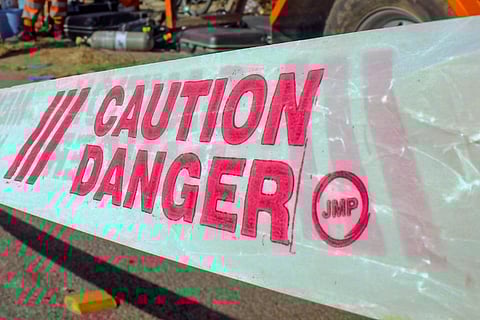 The leak was reported around 1 am from an abandoned tank containing chlorine at a defunct water purification plant godown in the Gangadham area