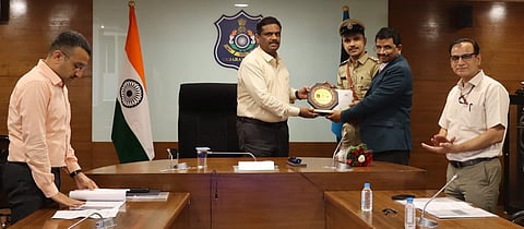 At a recent ceremony, State Police Chief K. L. N. Rao honoured nodal officers from top-performing districts, acknowledging their role in strengthening investigation, coordination, and execution.