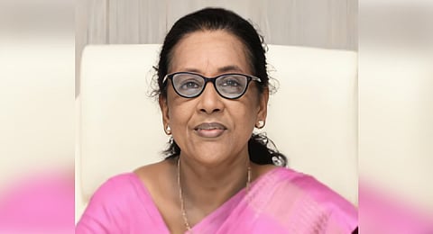 Vice Chancellor of the Technical University who holds additional charge of Sanskrit University Dr Ciza Thomas.