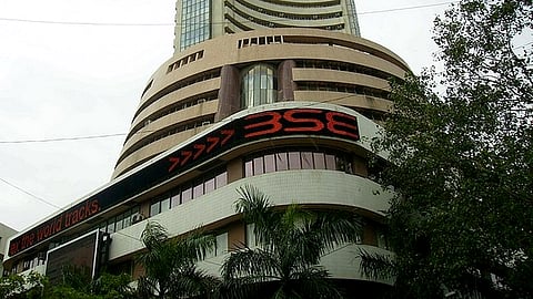 A view of the Bombay Stock Exchange (BSE) building in Mumbai.