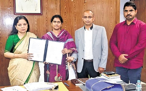 MEPMA Mission Director Vakati Karuna, I.A.S., and the CEO of Native Araku Coffee Pvt. Ltd. signed a Memorandum of Understanding (MoU). 