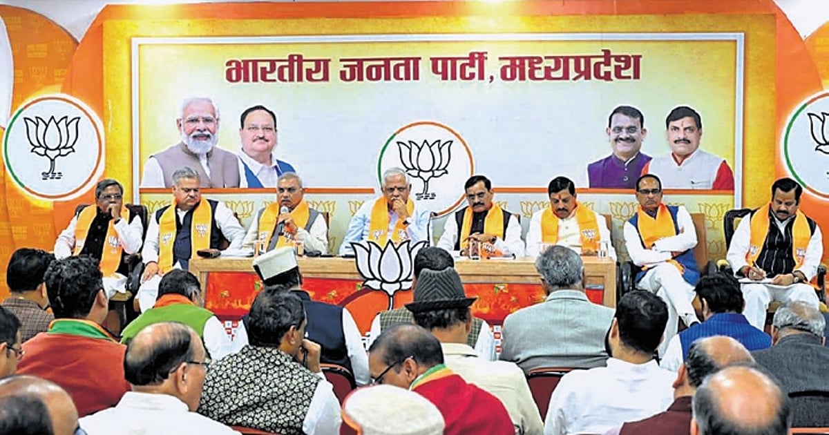 Local Mp Drawing BJP and Congress go to drawing boards for 29 Lok Sabha seats in Madhya ...