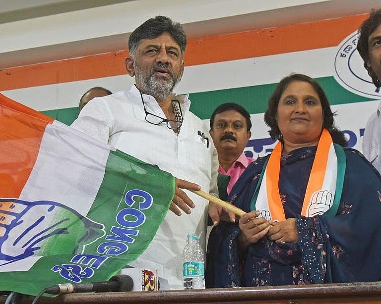 Sandalwood throws its weight behind Congress’s Geetha Shivarajkumar