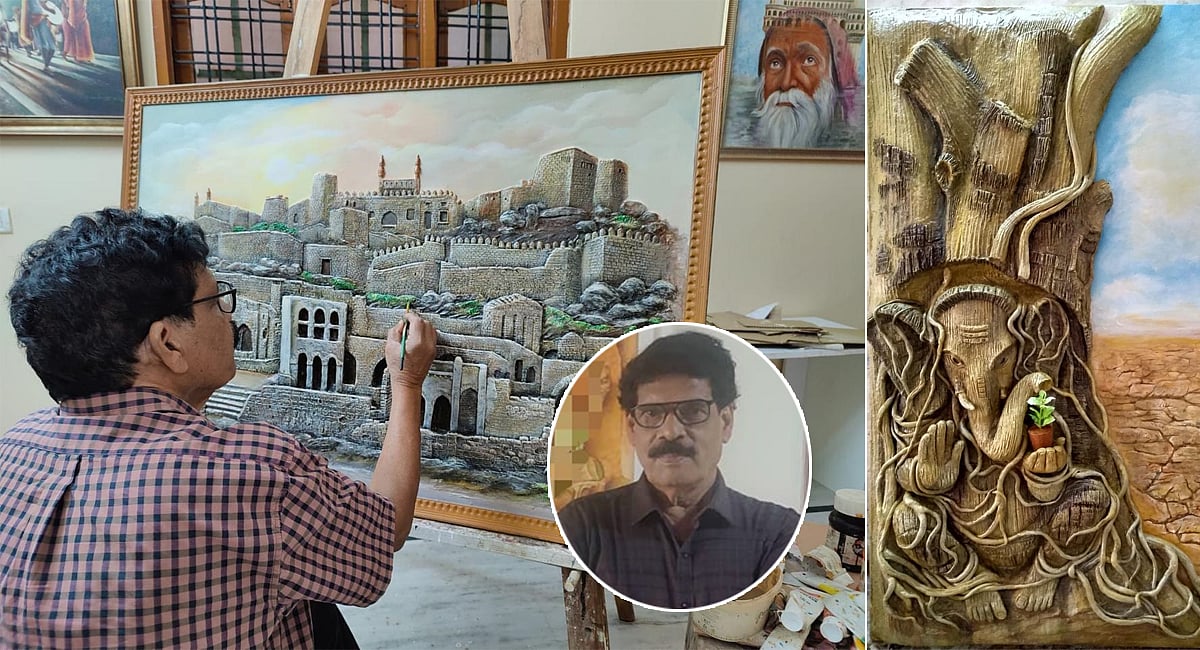 Moulding art: K Muralidhar's innovative clay relief art gains ...
