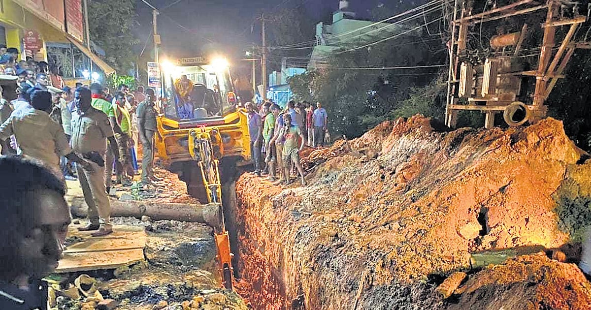 Soil cave-in at UGD site in Thanjavur leaves one dead