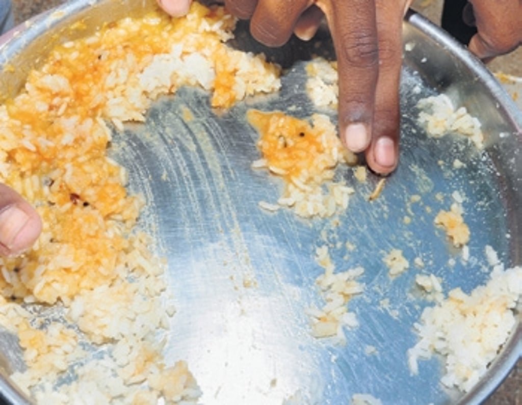 Telangana: Day after food poisoning, Maganoor ZPHS students served worm ...