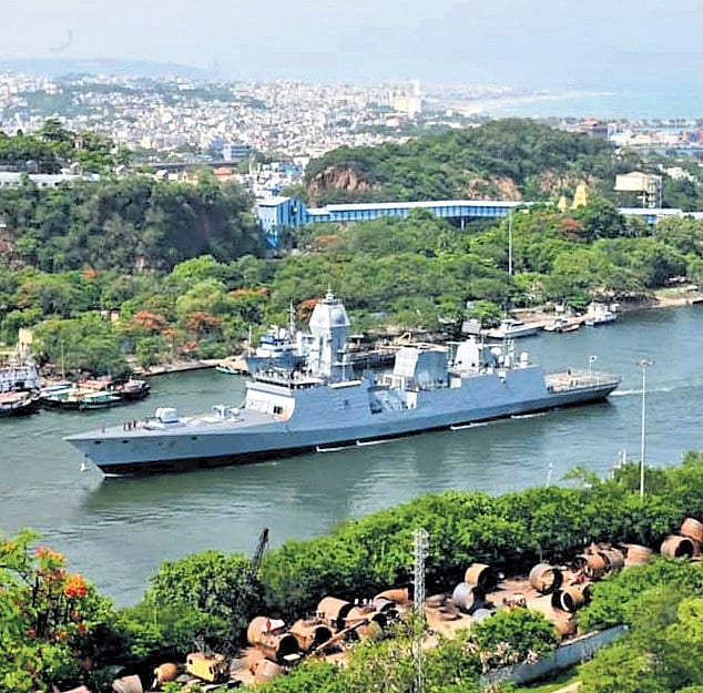 INS Nilgiri joins Eastern Naval Command