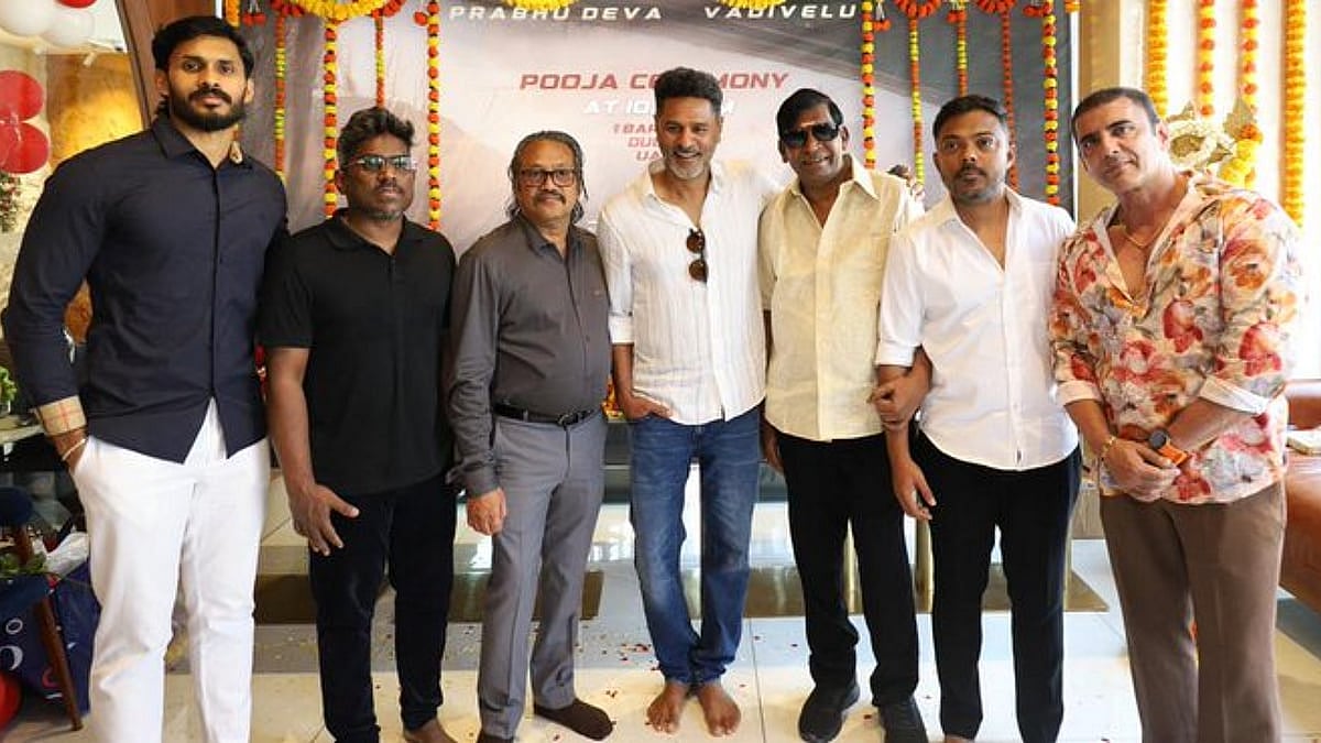 Prabhu Dheva-Vadivelu film goes on floors Prabhu Dheva-Vadivelu film goes on floors