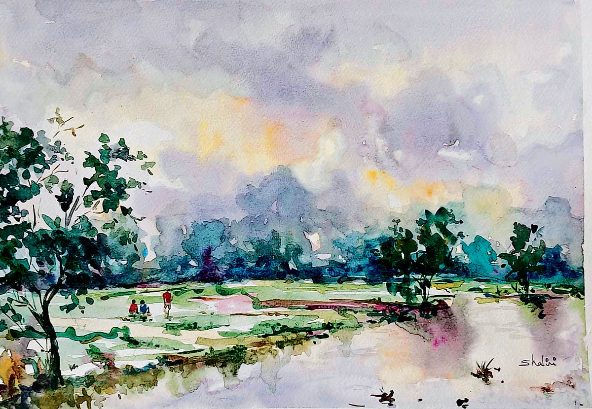 More than just rains: Artist Shalini B Menon's solo art exhibition in Kochi