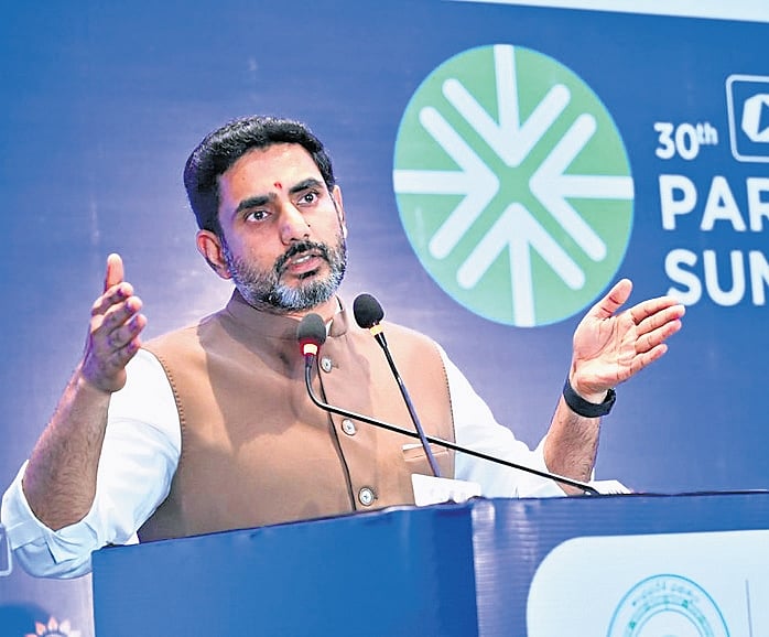 Lokesh highlights potential of AP at Mumbai roadshow