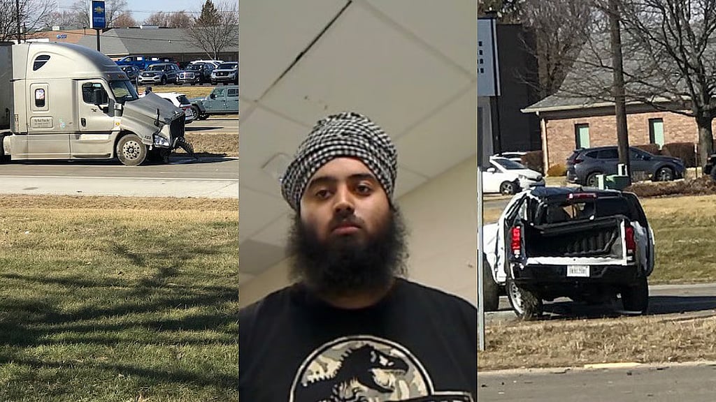 Indian origin truck driver arrested in US after three vehicle collision ...