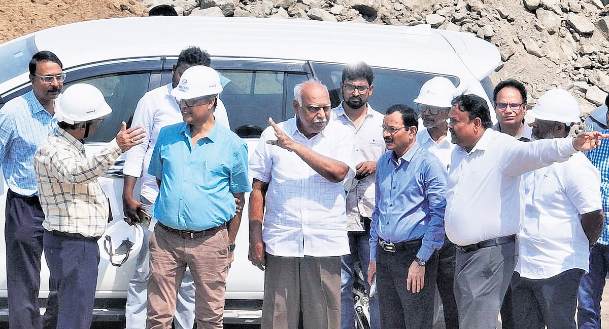 GENCO MD Pulla Reddy inspects Polavaram hydroelectric project works